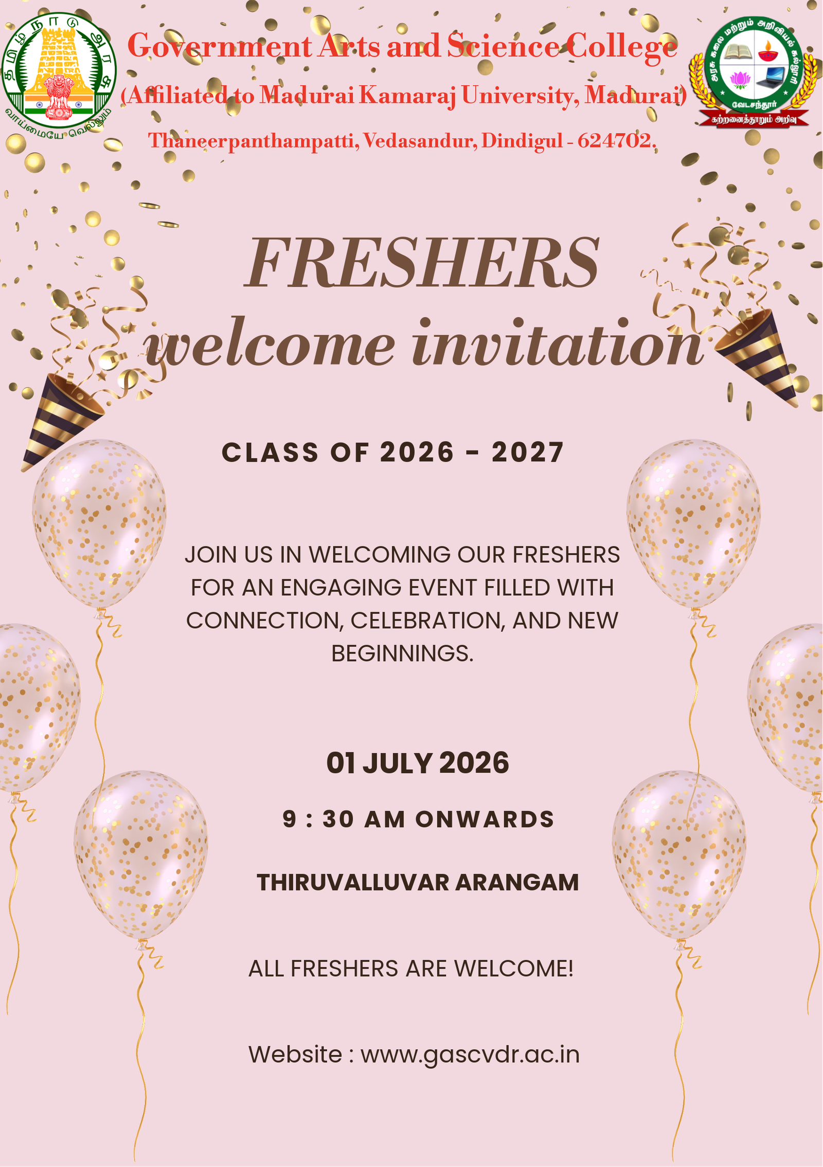 A Six Day Orientation Programme For the Freshers - Day 1